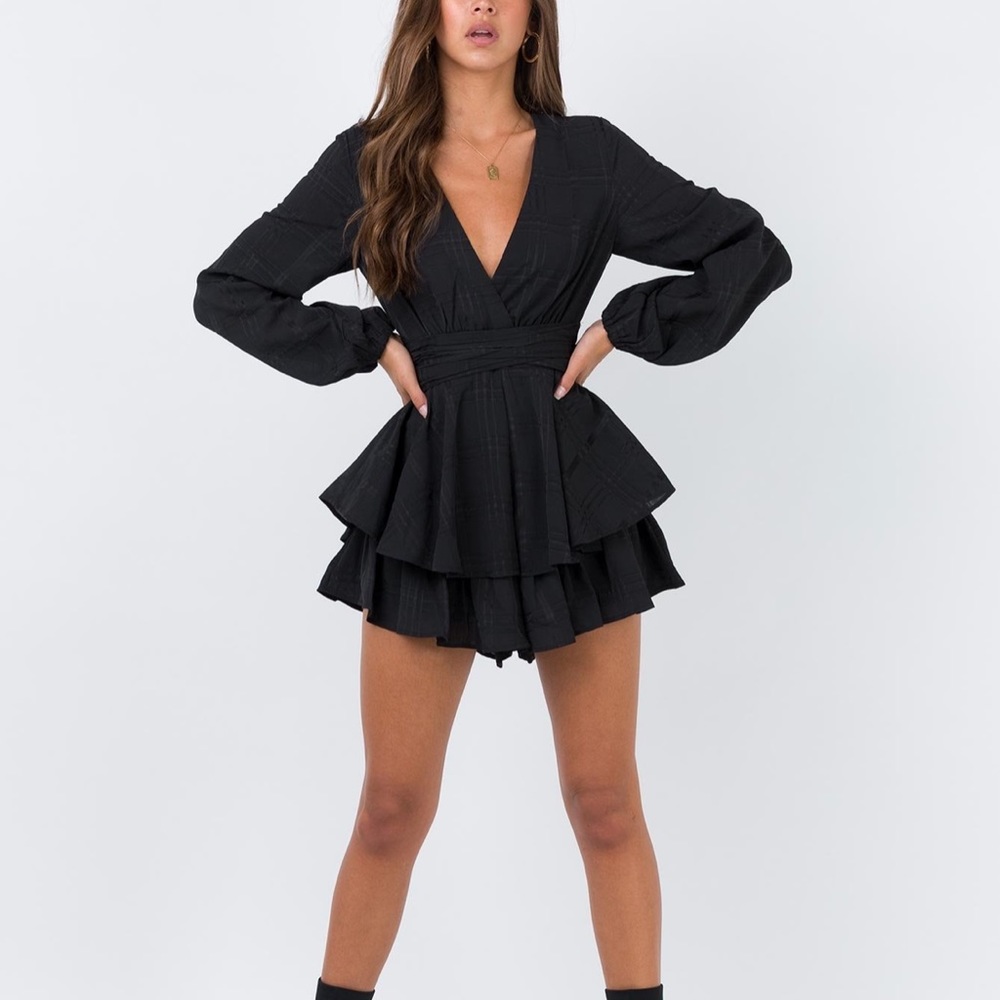 Princess Polly Romper Black